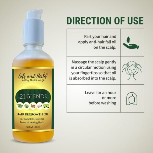 21 blends hair regrowth oil – 100% natural