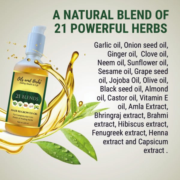 21 BLENDS HAIR REGROWTH OIL