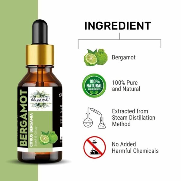 natural bergamot essential oil – 100% pure & therapeutic grade
