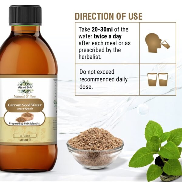 cardamom seed water – arq e elachi (500ml)