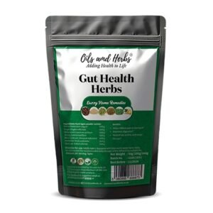 gut health herbs for bloating, gas relief & gut health
