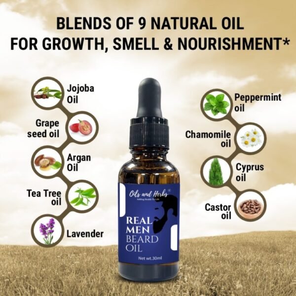 real men beard oil – premium grooming formula