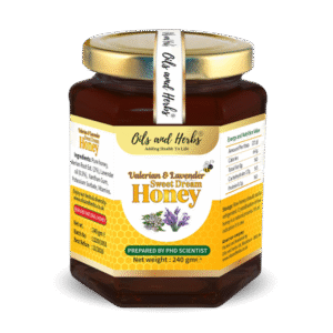 valerian & lavender mixed honey – natural tranquility in a jar