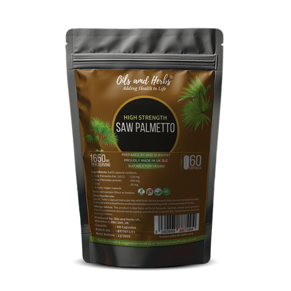 High Strength Saw Palmetto Capsules- 3300mg