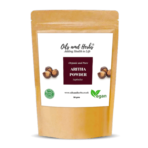 Organic Aritha Powder - Sapindus -100% Pure, Clean & Natural